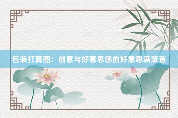 包装打算图:创意与好意思感的好意思满聚首